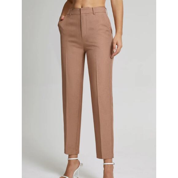 Commense High Waisted Cropped Skinny Straight Leg Trousers XS - Picture 2 of 7